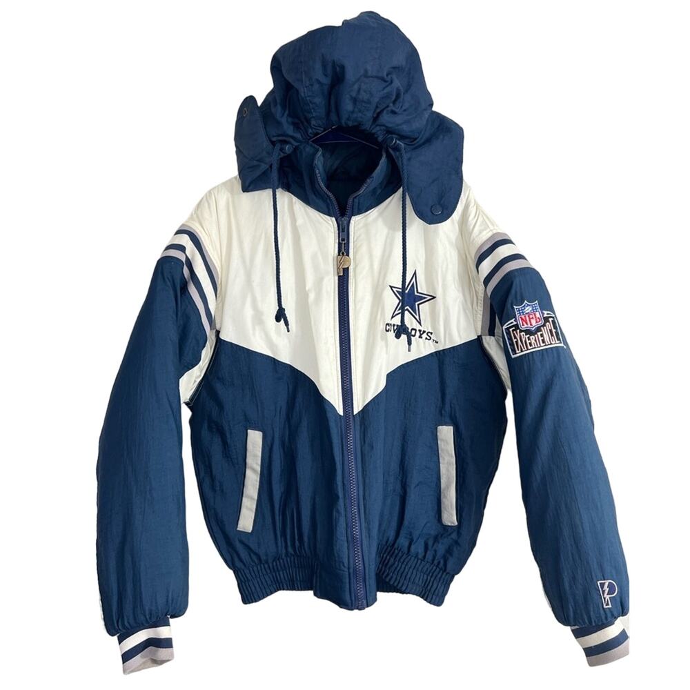 Vintage 90s NFL Experience Pro Player Dallas Cowboys Puffer Jacket MENS SMALL